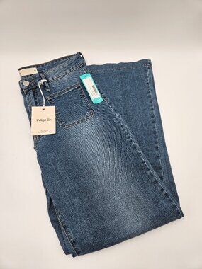 NWT Indigo Six Patch Pocket Wide Leg Jeans | Size 8